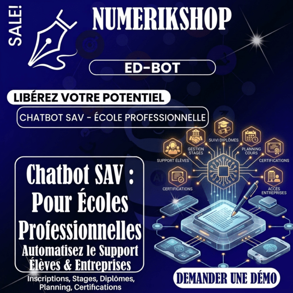chatbot pour ecole pro chatbot pour ecole pro
